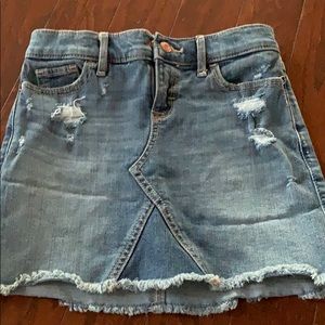 abercrombie ripped jeans skirt worn once